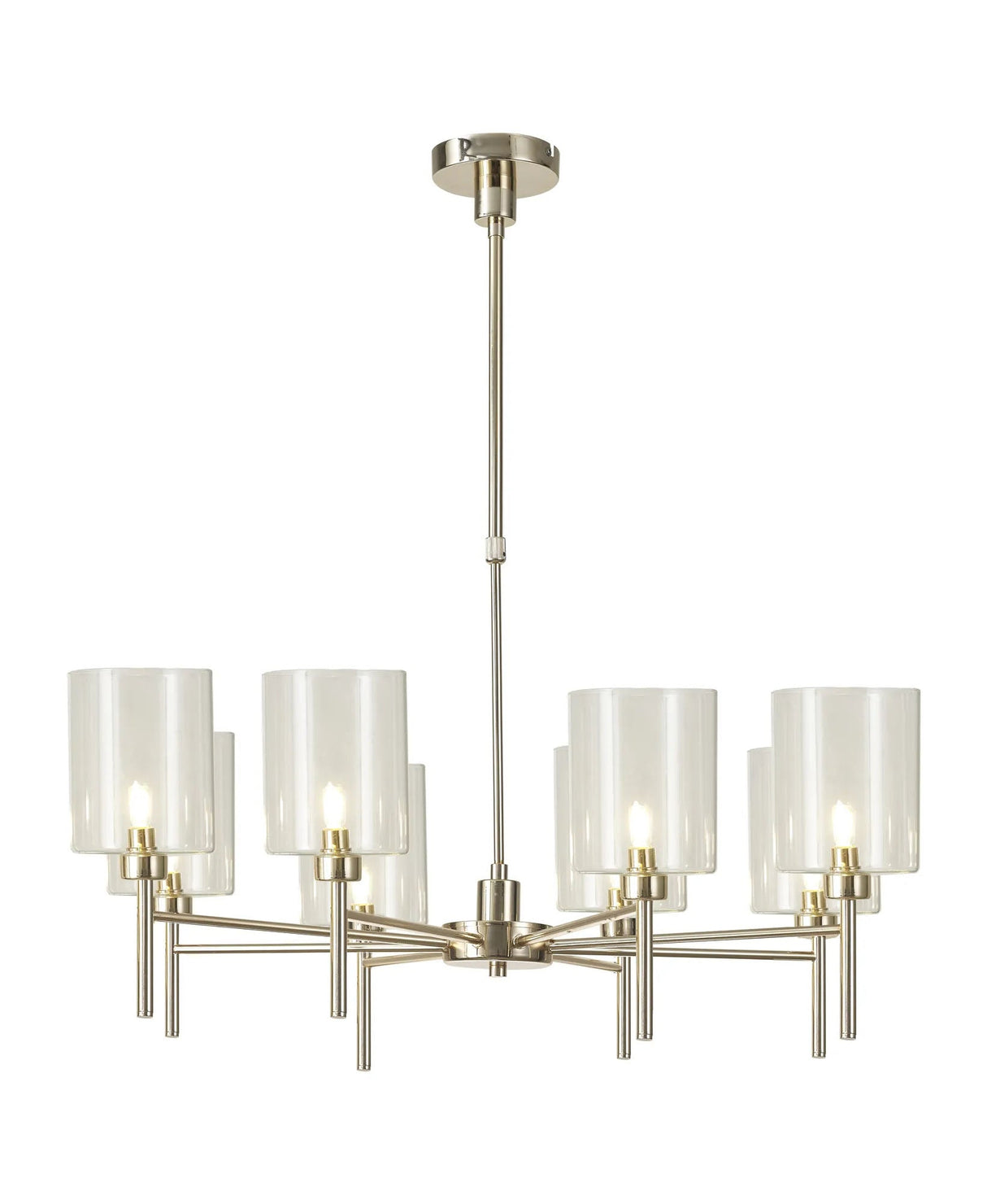 Lathen Telescopic/Semi Flush, 8 x G9, French Gold/Clear Type B Shade
