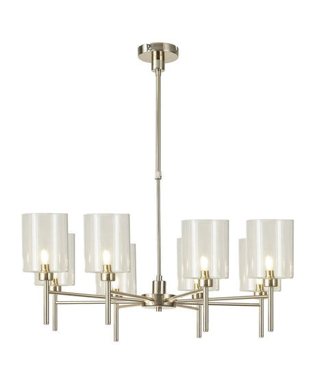 Lathen Telescopic/Semi Flush, 8 x G9, French Gold/Clear Type B Shade