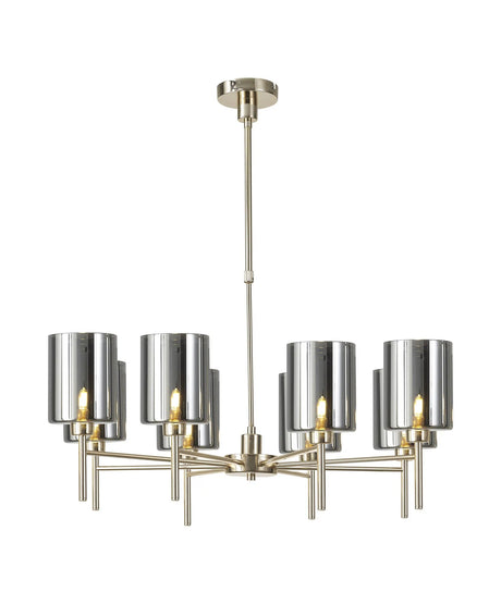 Lathen Telescopic/Semi Flush, 8 x G9, French Gold/Chrome Type B Shade