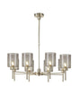 Lathen Telescopic/Semi Flush, 8 x G9, French Gold/Smoked Type B Shade