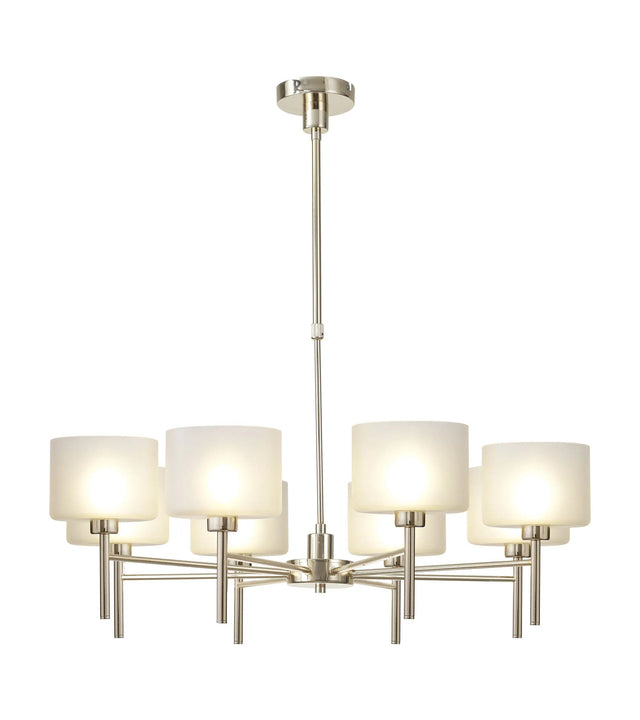 Lathen Telescopic/Semi Flush, 8 x G9, French Gold/Frosted Type C Shade