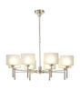Lathen Telescopic/Semi Flush, 8 x G9, French Gold/Frosted Type C Shade