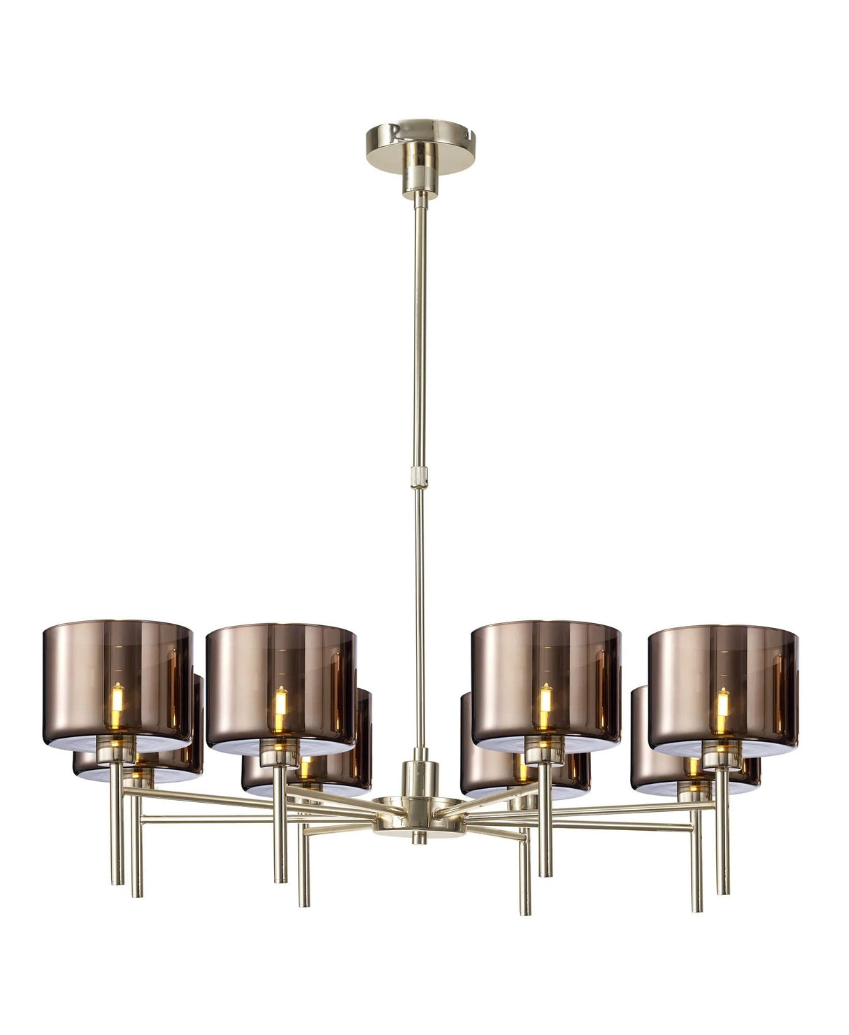 Lathen Telescopic/Semi Flush, 8 x G9, French Gold/Copper Type C Shade