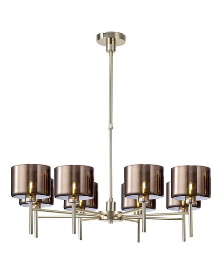 Lathen Telescopic/Semi Flush, 8 x G9, French Gold/Copper Type C Shade