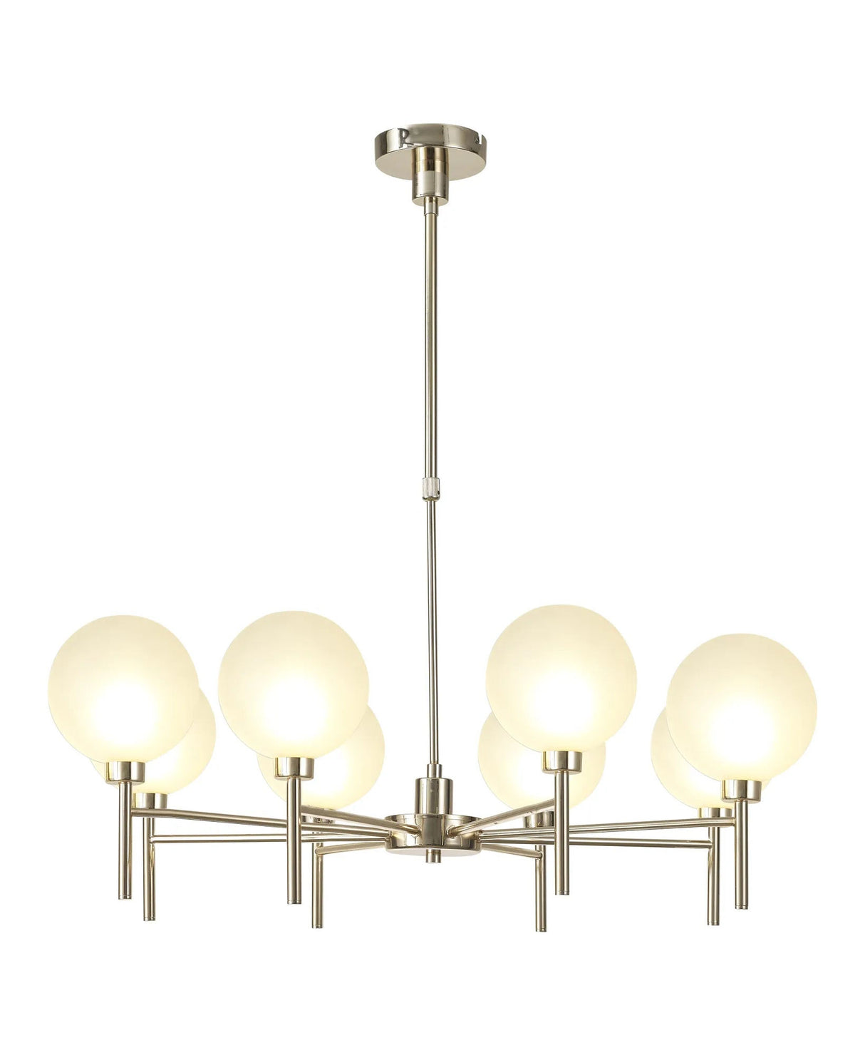 Lathen Telescopic/Semi Flush, 8 x G9, French Gold/Frosted Type G Shade