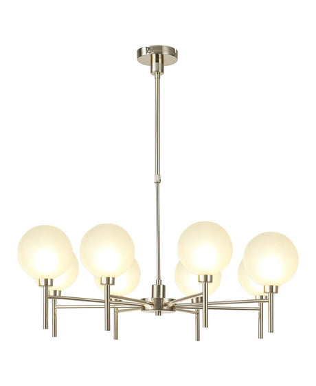 Lathen Telescopic/Semi Flush, 8 x G9, French Gold/Frosted Type G Shade