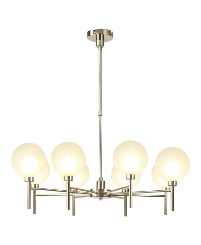 Lathen Telescopic/Semi Flush, 8 x G9, French Gold/Frosted Type G Shade