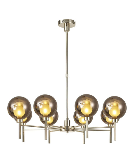 Lathen Telescopic/Semi Flush, 8 x G9, French Gold/Copper/Frosted Type G Shade