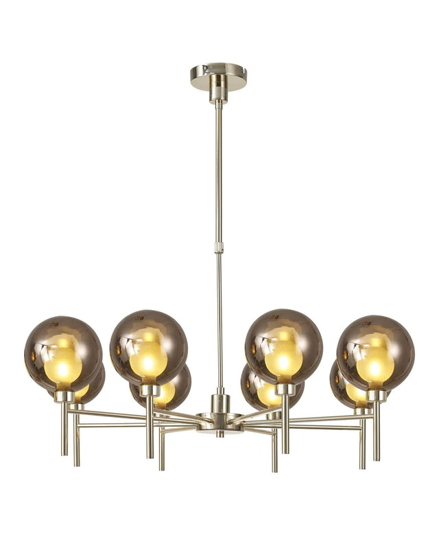 Lathen Telescopic/Semi Flush, 8 x G9, French Gold/Copper/Frosted Type G Shade