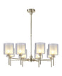 Lathen Telescopic/Semi Flush, 8 x G9, French Gold/Frosted/Clear Type H Shade