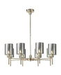 Lathen Telescopic/Semi Flush, 8 x G9, French Gold/Chrome Lined Type B Shade