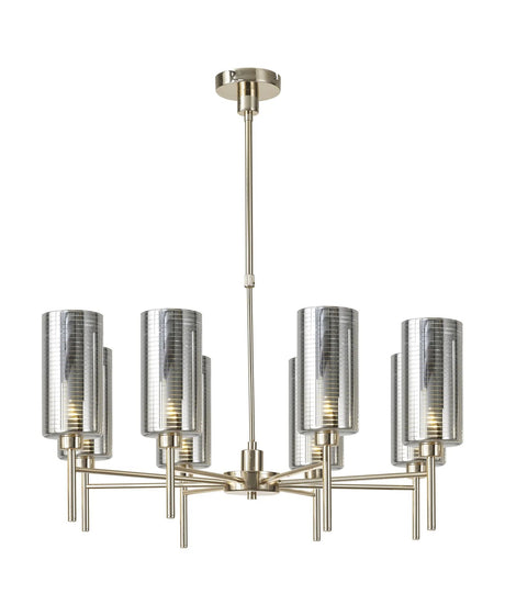 Lathen Telescopic/Semi Flush, 8 x G9, French Gold/Chrome Type A Shade