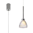 Lathen 2m Single Pendant Cone Glass Polished Chrome