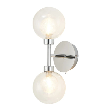 Lathen Polished Chrome 2 x G9 Switched Up/Down Wall Lamp