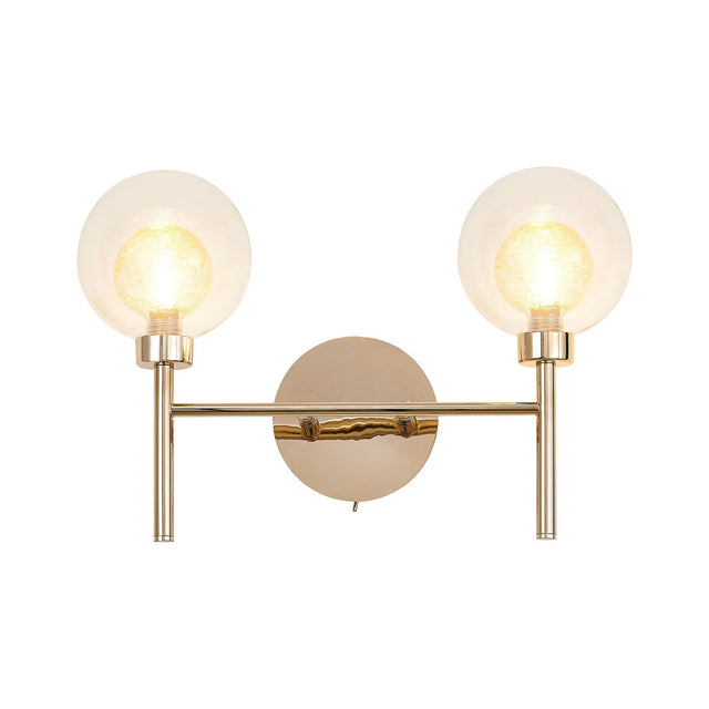 Lathen French Gold 2 x G9 Switched Wall Lamp