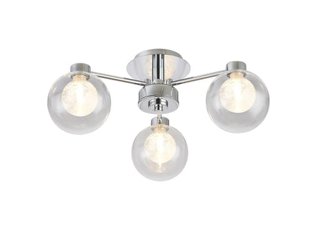 Lathen Polished Chrome 3 x G9 Flush Light