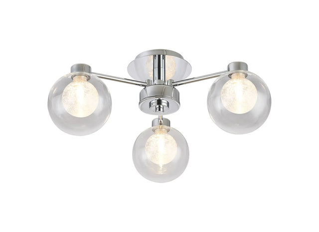 Lathen Polished Chrome 3 x G9 Flush Light
