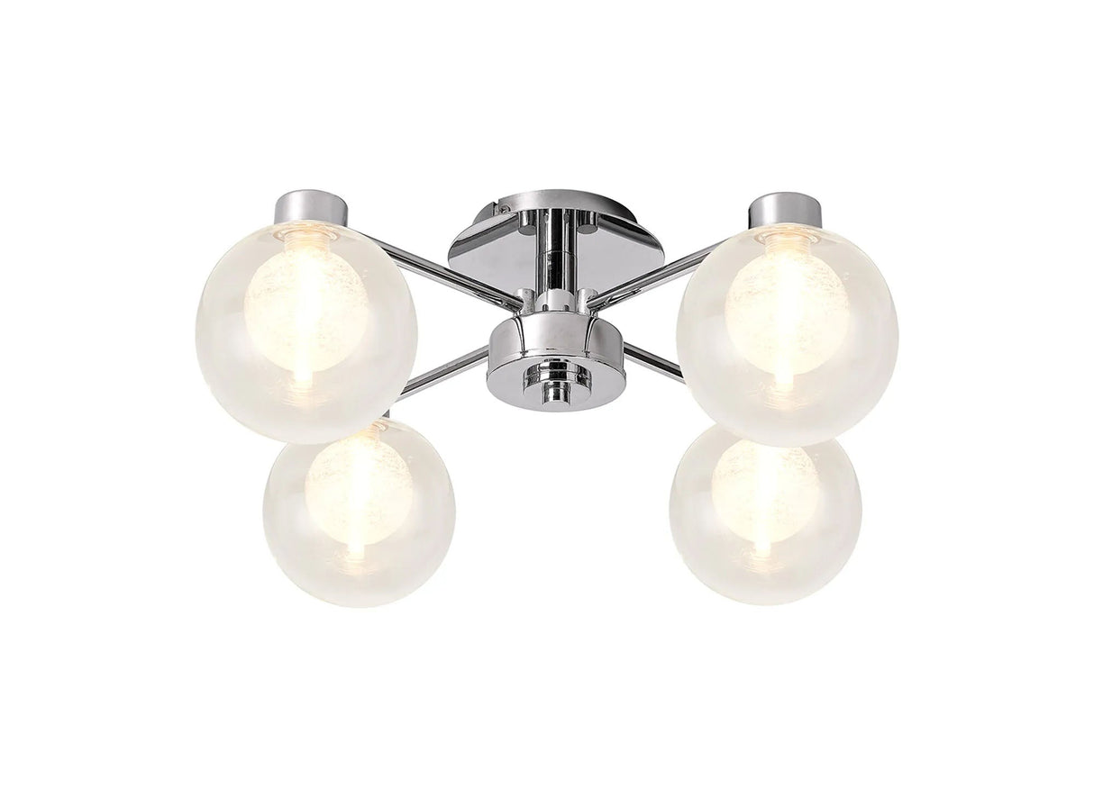 Lathen Polished Chrome 4 x G9 Flush Light