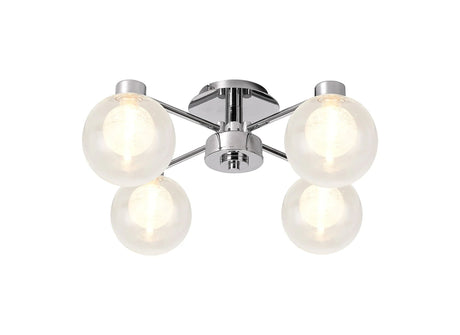 Lathen Polished Chrome 4 x G9 Flush Light