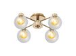 Lathen French Gold 4 x G9 Flush Light