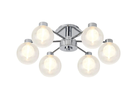 Lathen Polished Chrome 6 x G9 Flush Light