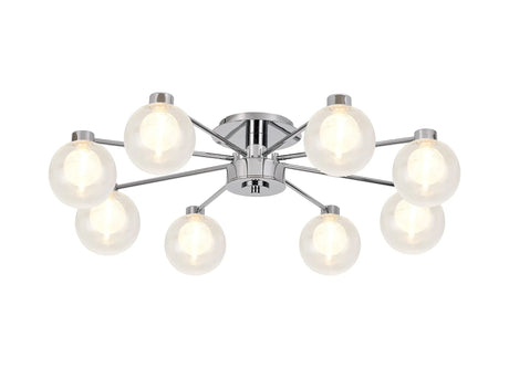 Lathen Polished Chrome 8 x G9 Flush Light