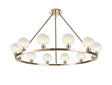 Lathen French Gold 12 Light Round G9 Fixed Pendant