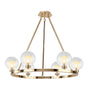 Lathen French Gold 6 Light Round G9 Fixed Pendant