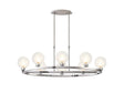 Lathen Polished Chrome 8 Light Oval G9 Telescopic Light