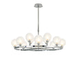 Lathen Polished Chrome 8 + 4 Light Round G9 Telescopic Light