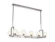 Lathen Polished Chrome 10 Light Rectangle G9 Telescopic Light