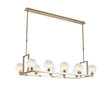 Lathen French Gold 10 Light Rectangle G9 Telescopic Light