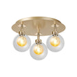 Lathen French Gold Round 3 x G9 35cm Flush Light