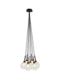 Lathen Satin Black 7 x G9 1.5m Cluster Pendant
