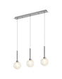 Lathen Polished Chrome 3 x G9 2m Linear Pendant