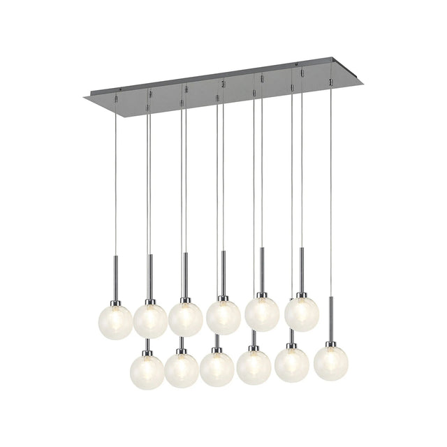 Lathen Polished Chrome 12 x G9 2m Linear Pendant