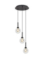 Lathen Satin Black 3 x G9 2m Round Pendant