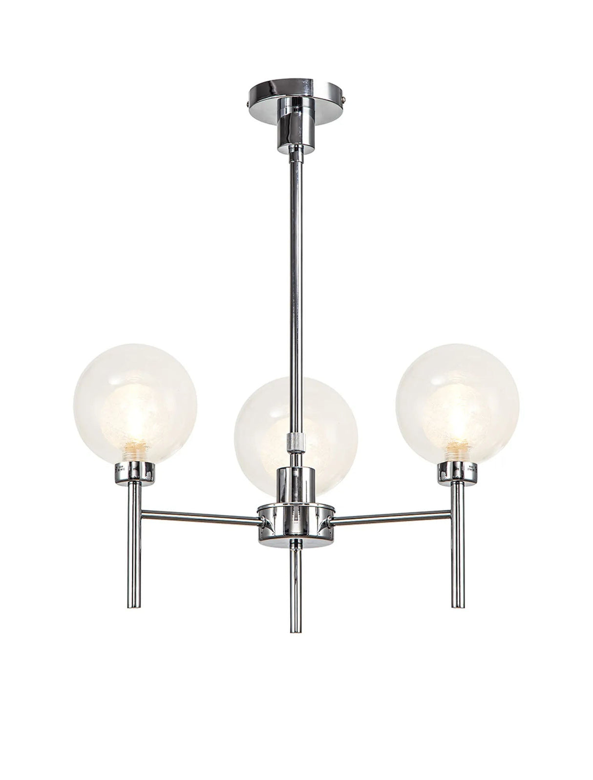 Lathen Polished Chrome 3 x G9 Telescopic/Semi Flush