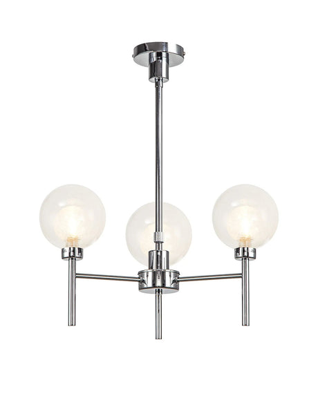 Lathen Polished Chrome 3 x G9 Telescopic/Semi Flush