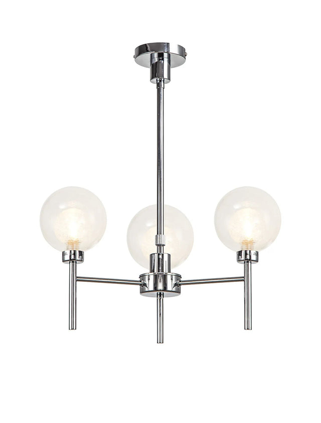 Lathen Polished Chrome 3 x G9 Telescopic/Semi Flush
