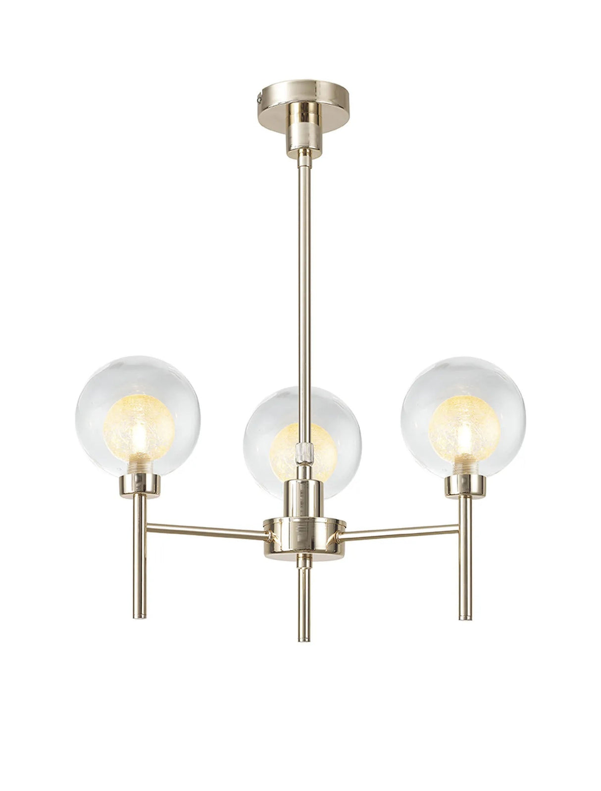 Lathen French Gold 3 x G9 Telescopic/Semi Flush