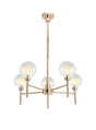 Lathen French Gold 5 x G9 Telescopic/Semi Flush