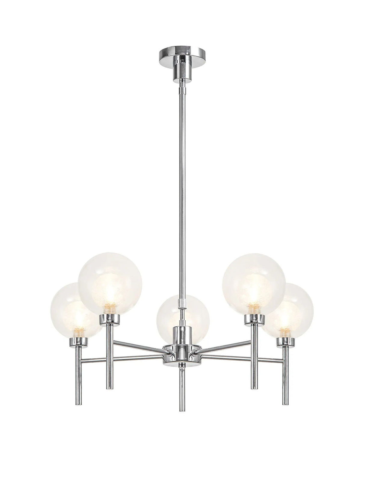 Lathen Polished Chrome 5 x G9 Telescopic/Semi Flush
