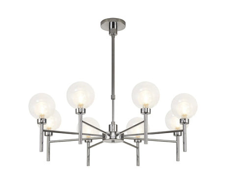 Lathen Polished Chrome 8 x G9 Telescopic/Semi Flush