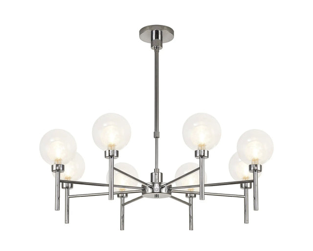Lathen Polished Chrome 8 x G9 Telescopic/Semi Flush