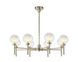Lathen French Gold 8 x G9 Telescopic/Semi Flush