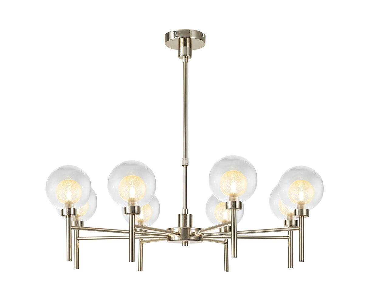 Lathen French Gold 8 x G9 Telescopic/Semi Flush