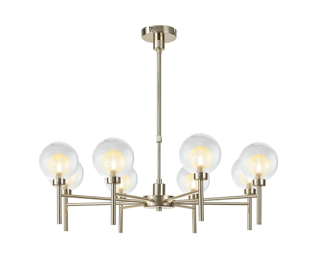 Lathen French Gold 8 x G9 Telescopic/Semi Flush