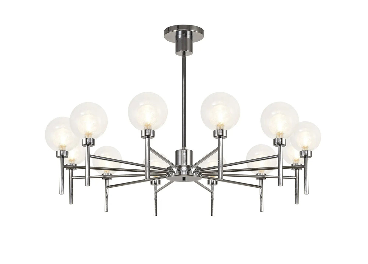 Lathen Polished Chrome 12 x G9 Telescopic/Semi Flush