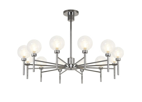 Lathen Polished Chrome 12 x G9 Telescopic/Semi Flush